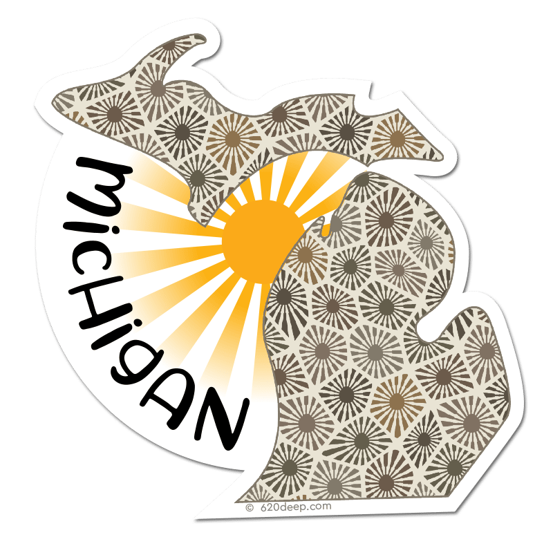 Michigan Petoskey Natural with Sun